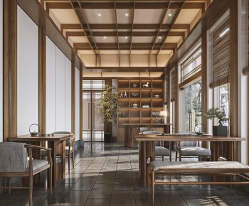 New Chinese Style Teahouse Tea House-ID:905715942