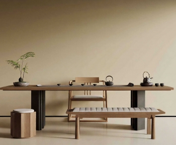 New Chinese Style Tea Tables And Chairs-ID:955881129