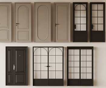 French Style Single Door-ID:549396042