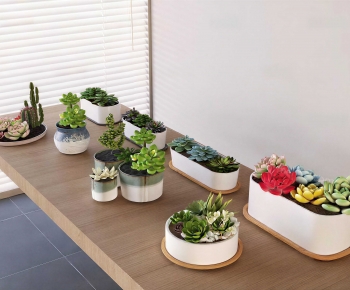 Modern Potted Green Plant-ID:405647046