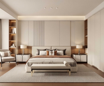 New Chinese Style Bedroom-ID:523554095