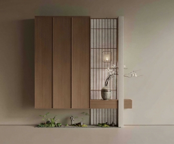 New Chinese Style Entrance Cabinet-ID:739523895