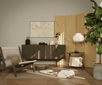 Wabi-sabi Style Entrance Cabinet-ID:285418032