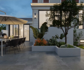 Modern Courtyard/landscape-ID:667192942