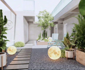 Modern Courtyard/landscape-ID:911315921