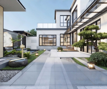 New Chinese Style Courtyard/landscape-ID:267024044