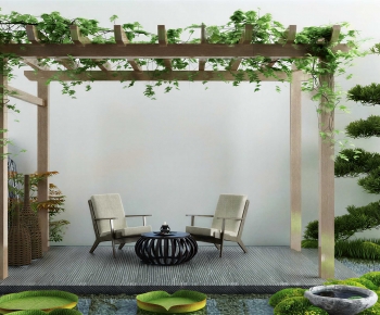 New Chinese Style Courtyard/landscape-ID:882750034