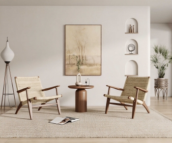 Wabi-sabi Style Lounge Chair-ID:297822959