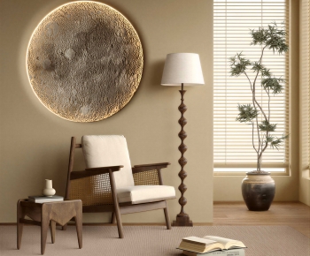 Wabi-sabi Style Lounge Chair-ID:582571031