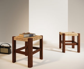 Wabi-sabi Style Stool-ID:738904008