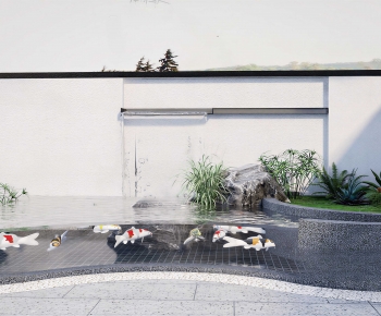 Japanese Style Rockery Waterscape-ID:406316045