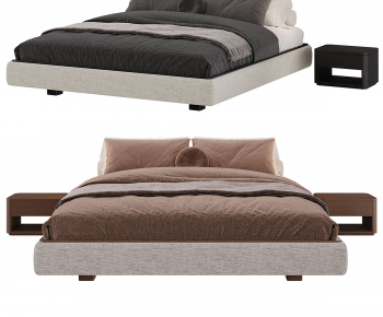 Modern Double Bed-ID:912926915