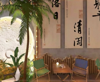 Industrial Style Outdoor Tables And Chairs-ID:101540114