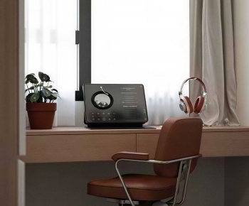 Modern Computer Desk And Chair-ID:833131078