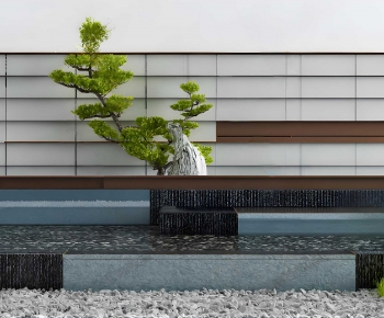 New Chinese Style Rockery Waterscape-ID:607760917