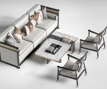 New Chinese Style Sofa Combination-ID:961074117