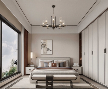 New Chinese Style Bedroom-ID:942173007