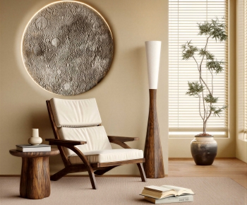 Wabi-sabi Style Lounge Chair-ID:368108032