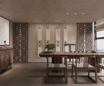 New Chinese Style Tea House-ID:668847084