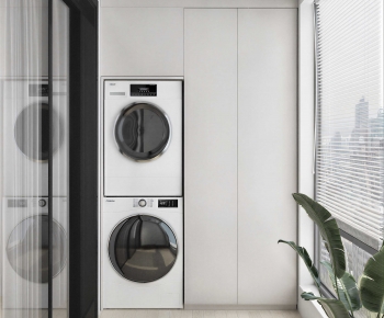 Modern Laundry Cabinet-ID:138005024