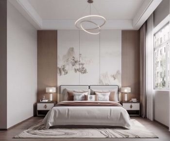 New Chinese Style Bedroom-ID:753201968