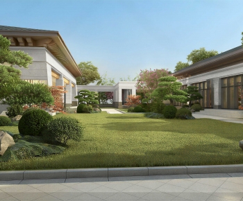 New Chinese Style Courtyard/landscape-ID:437850957