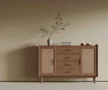 Wabi-sabi Style Entrance Cabinet-ID:767105103