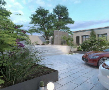 Modern Courtyard/landscape-ID:620006089