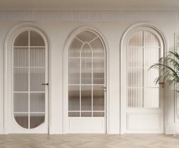 French Style Single Door-ID:400546077