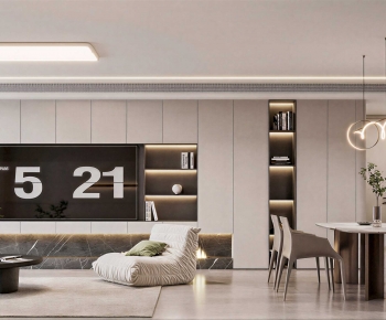 Modern A Living Room-ID:643261918