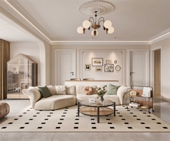 Modern A Living Room-ID:726532945