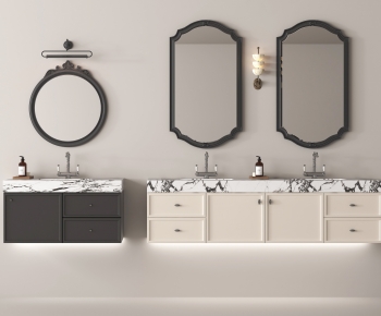 French Style Bathroom Cabinet-ID:993304973