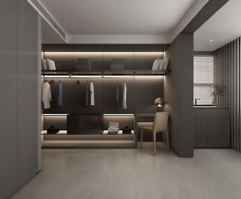 Modern Clothes Storage Area-ID:446069963