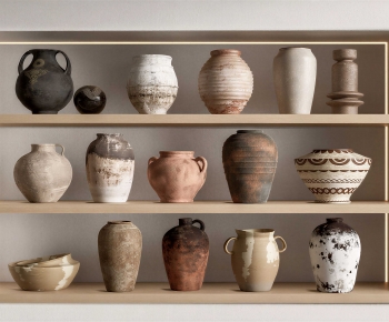 Wabi-sabi Style Clay Pot-ID:667736058