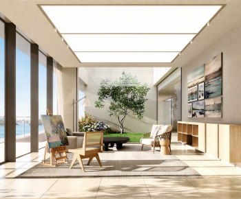 Modern A Living Room-ID:806871895