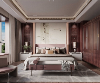 New Chinese Style Bedroom-ID:974169021