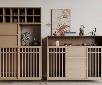 New Chinese Style Side Cabinet-ID:355473043