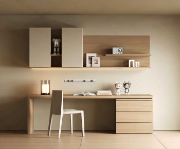 Modern Computer Desk And Chair-ID:170366057