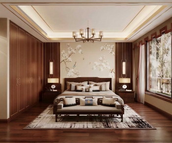 New Chinese Style Bedroom-ID:777720937