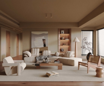 Modern A Living Room-ID:493999003