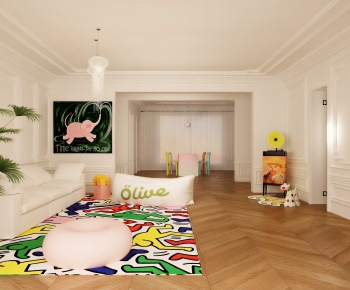 French Style A Living Room-ID:542903907