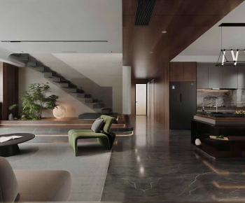Modern A Living Room-ID:985760752