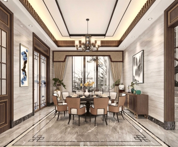 New Chinese Style Dining Room-ID:359260089
