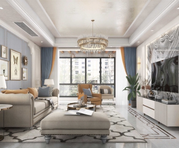 Modern A Living Room-ID:280590061