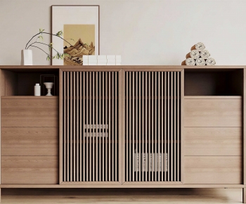 New Chinese Style Side Cabinet-ID:458452947