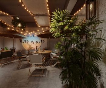 Industrial Style Restaurant-ID:662374971