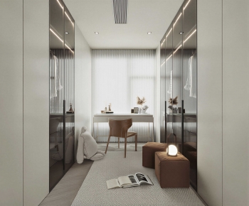 Modern Clothes Storage Area-ID:539506918