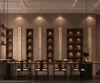 New Chinese Style Teahouse Tea House-ID:978570948