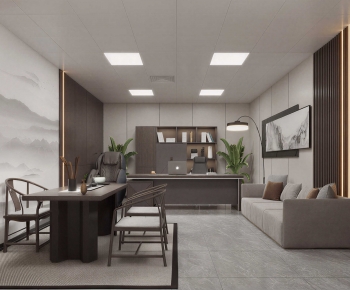 New Chinese Style Manager's Office-ID:576221943