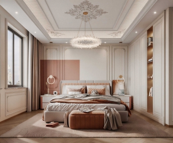 Simple European Style Bedroom-ID:334037078